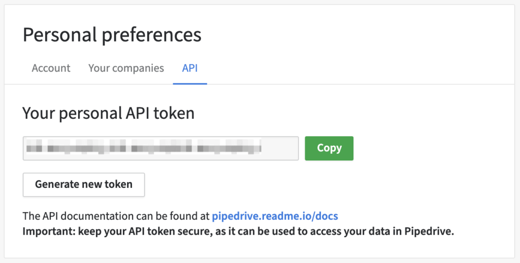 Pipedrive API