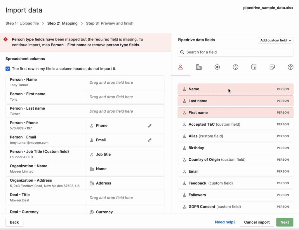 Pipedrive Onboarding